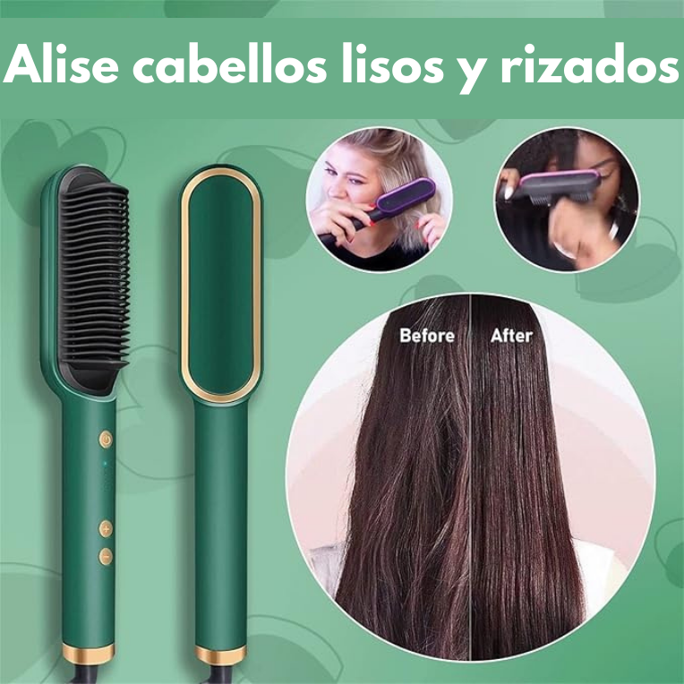 Cepillo Alisador 3 en 1 | Resultados Hermosos en cualquier lugar + REGALO