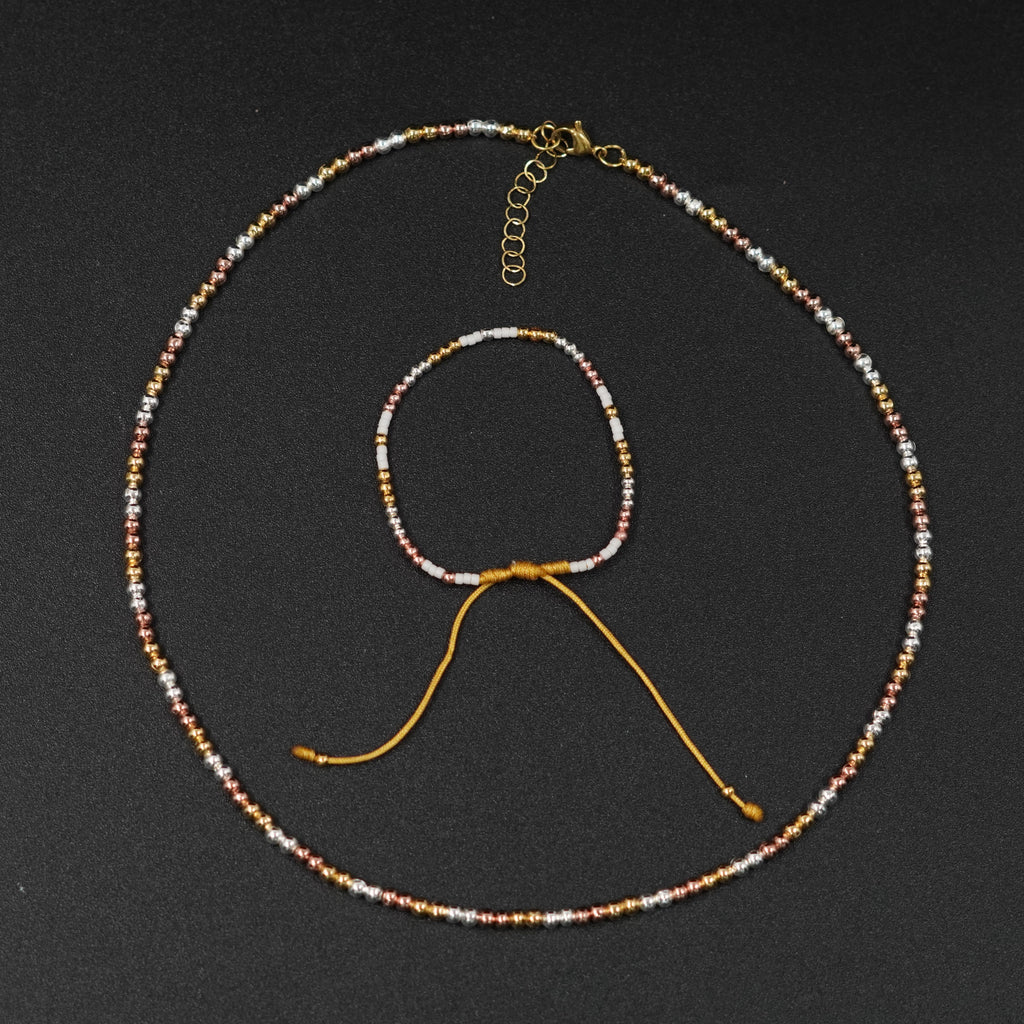 COMBO: PULSERA-COLLAR 3 OROS