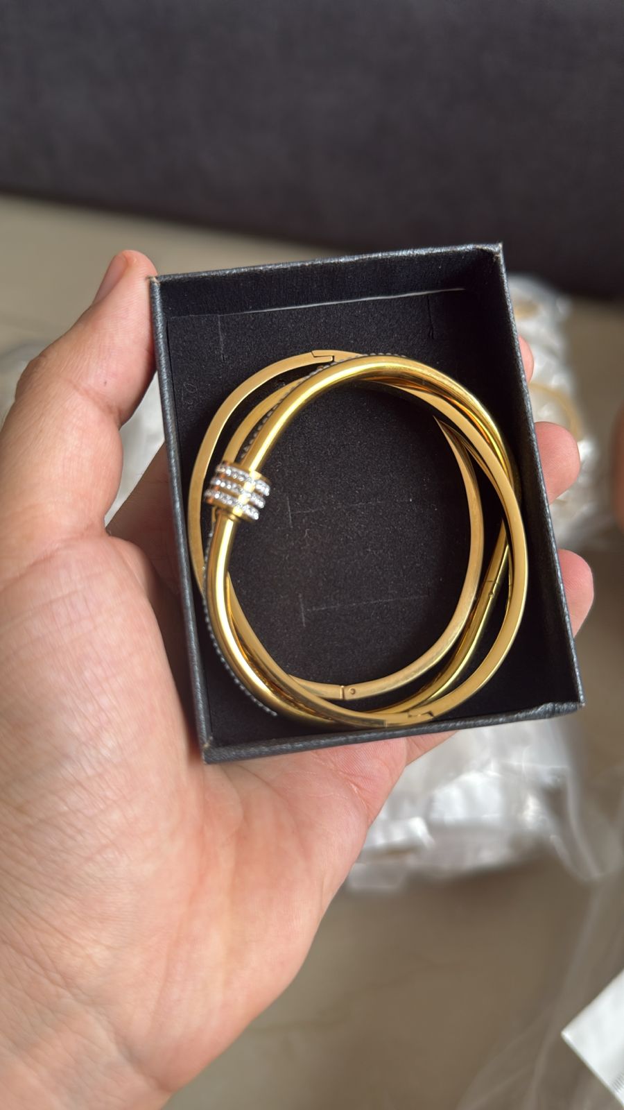 Set Brazalete Elegancia Dorada