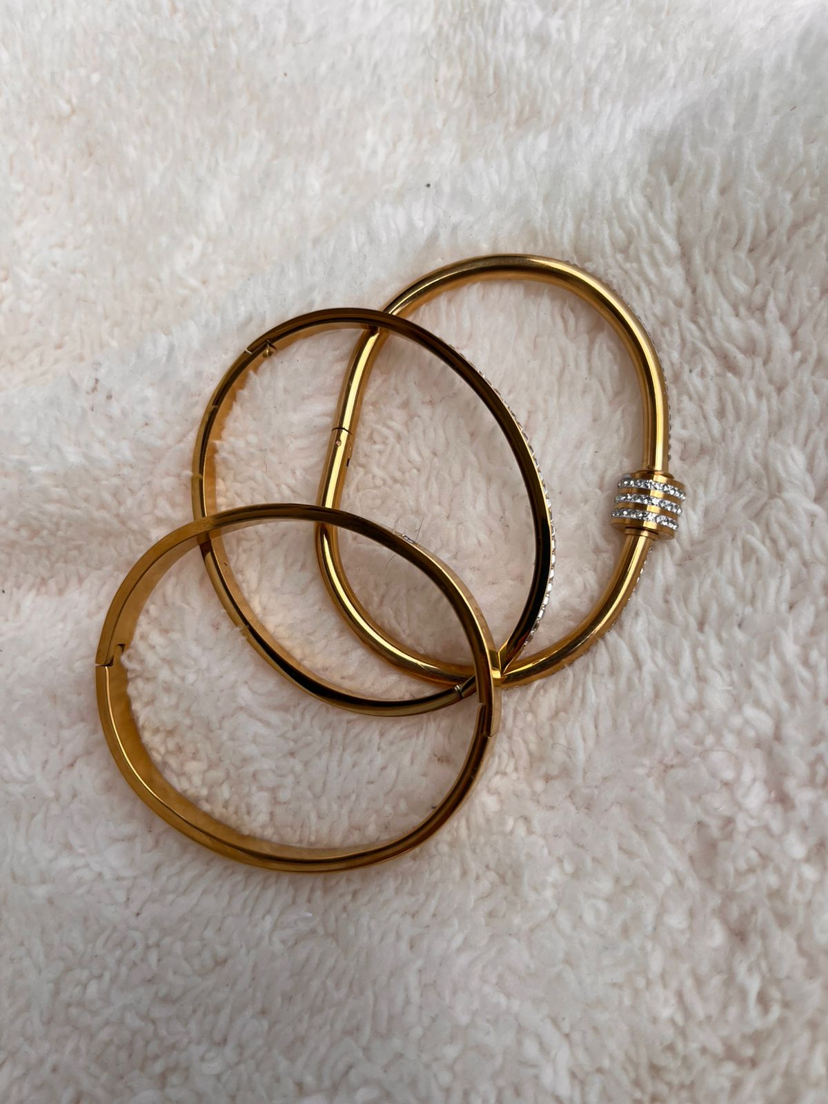 Set Brazalete Elegancia Dorada